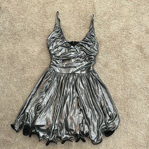 Nadia pleated mini dress
